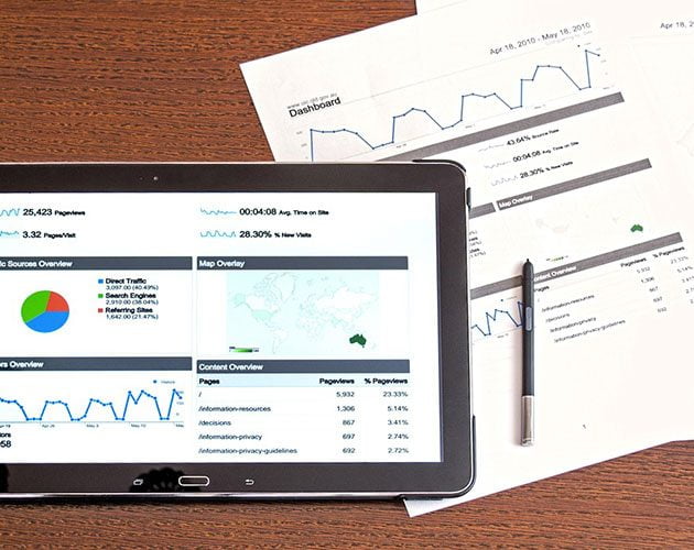 IPAD and Papers showing investment